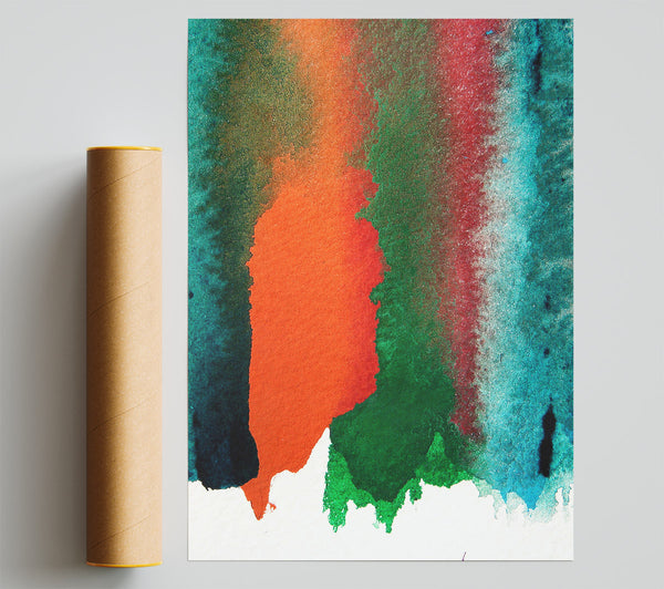 Colourful Forest Print