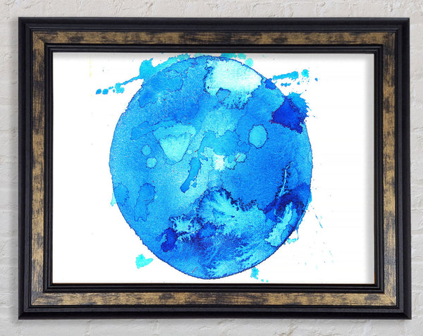 Liquid Planet Framed Print