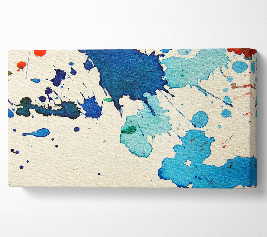  A Canvas Print of Splash Of Blue Canvas Wall Art