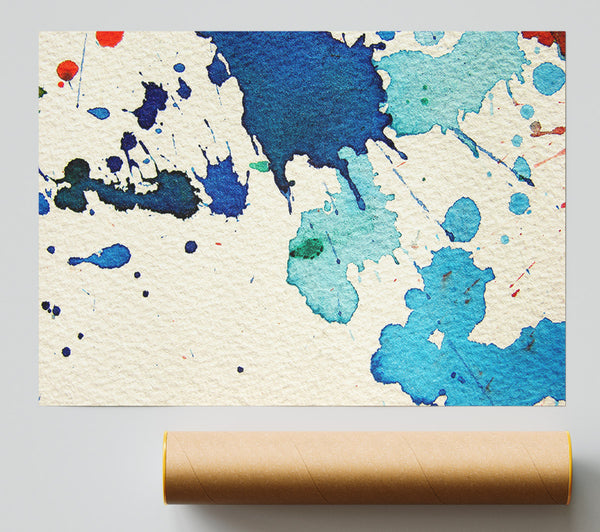 Splash Of Blue Print