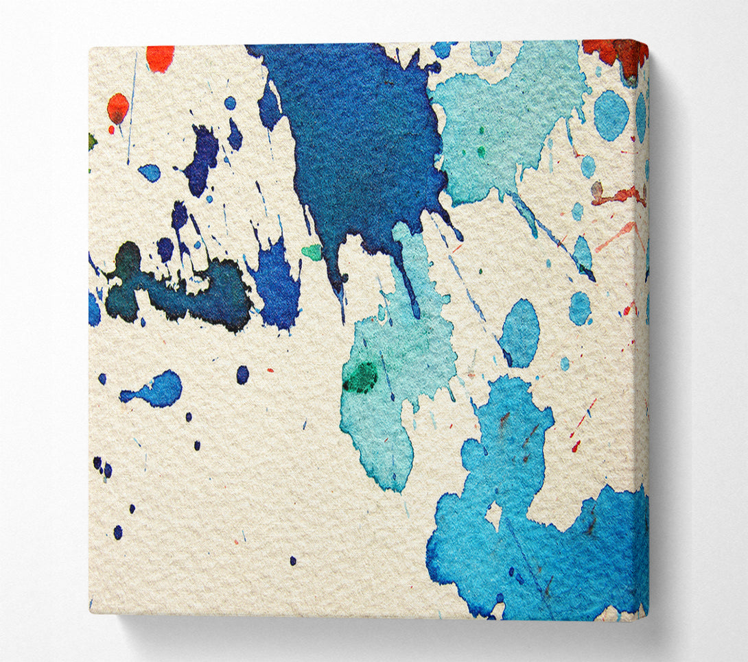  A Canvas Print of Splash Of Blue Canvas Wall Art