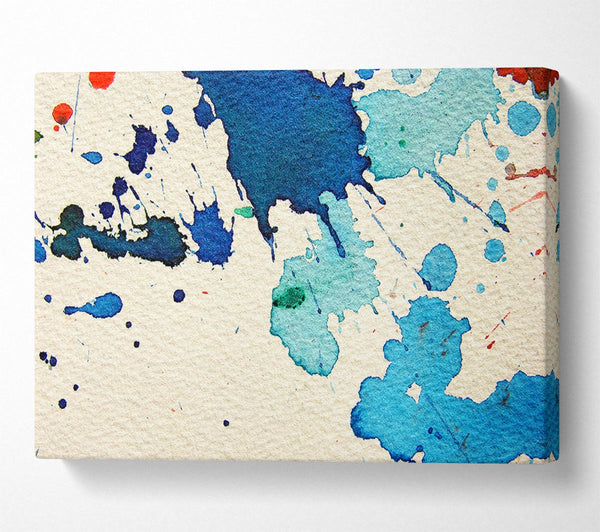  A Canvas Print of Splash Of Blue Canvas Wall Art