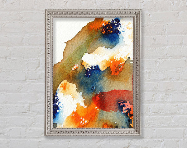 Fire And Ice Melt Framed Print
