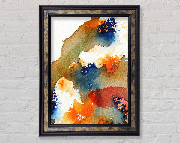 Fire And Ice Melt Framed Print