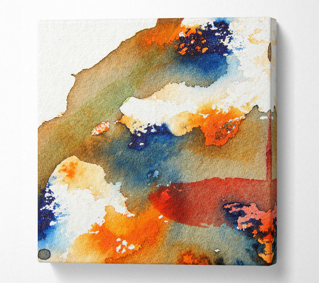  A Canvas Print of Fire And Ice Melt Canvas Art