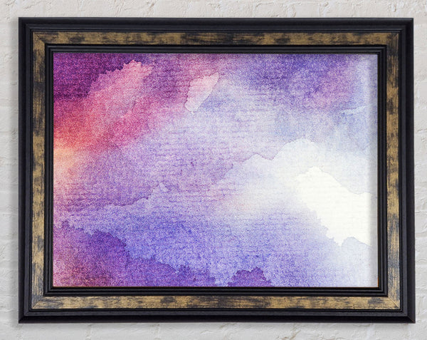 As The Clouds Break Framed Print