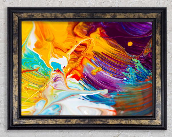 Liquid Splash Framed Print