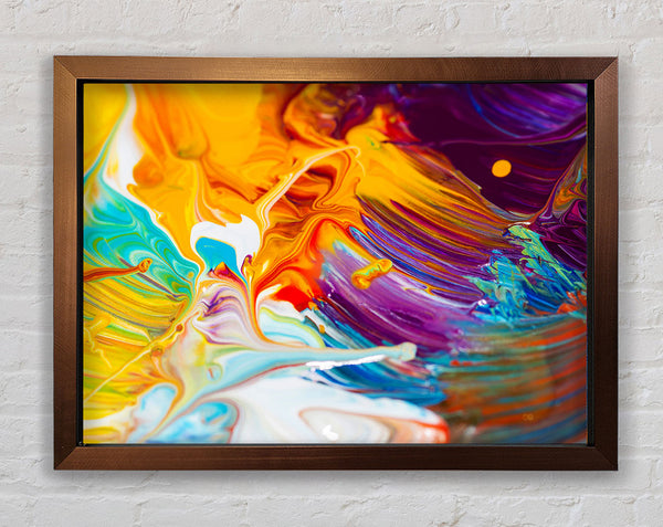 Liquid Splash Framed Print
