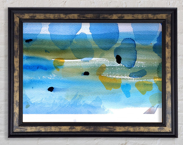 The River Flows Framed Print