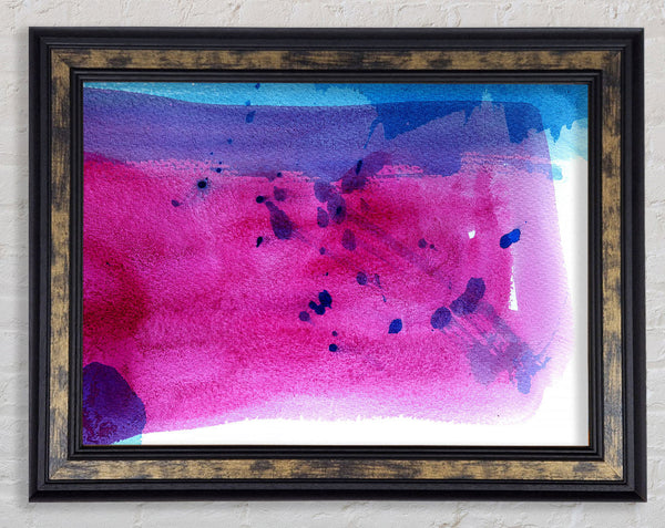 Rain Splats Framed Print