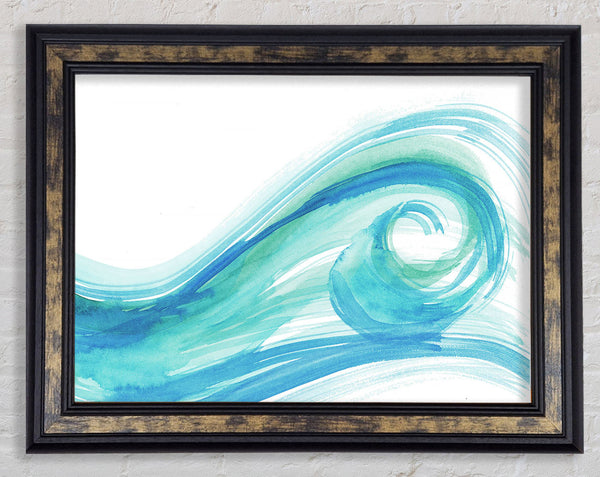 Wave Swirl Framed Print