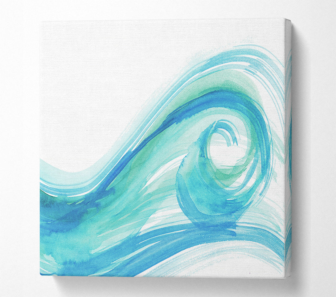  A Canvas Print of Wave Swirl Canvas Wall Art