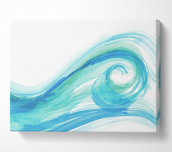 A Canvas Print of Wave Swirl Canvas Wall Art