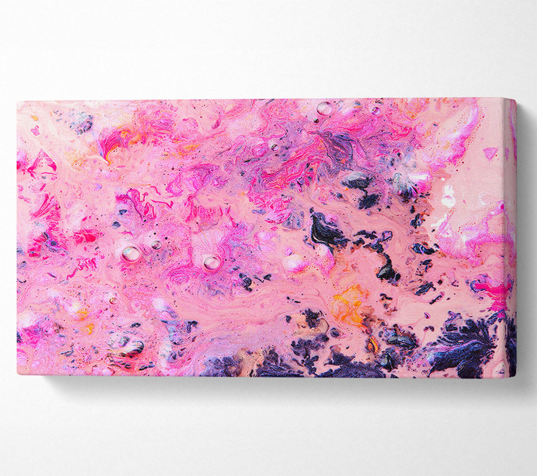  A Canvas Print of Pink Bubble Liquid Canvas Wall Art