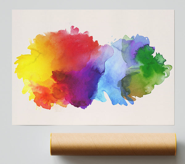 Rainbow Explosion Print