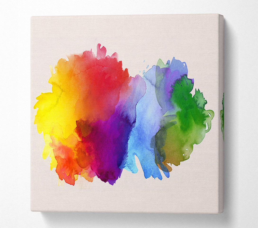  A Canvas Print of Rainbow Explosion Canvas Wall Art