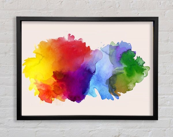 Rainbow Explosion Framed Print
