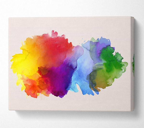  A Canvas Print of Rainbow Explosion Canvas Wall Art