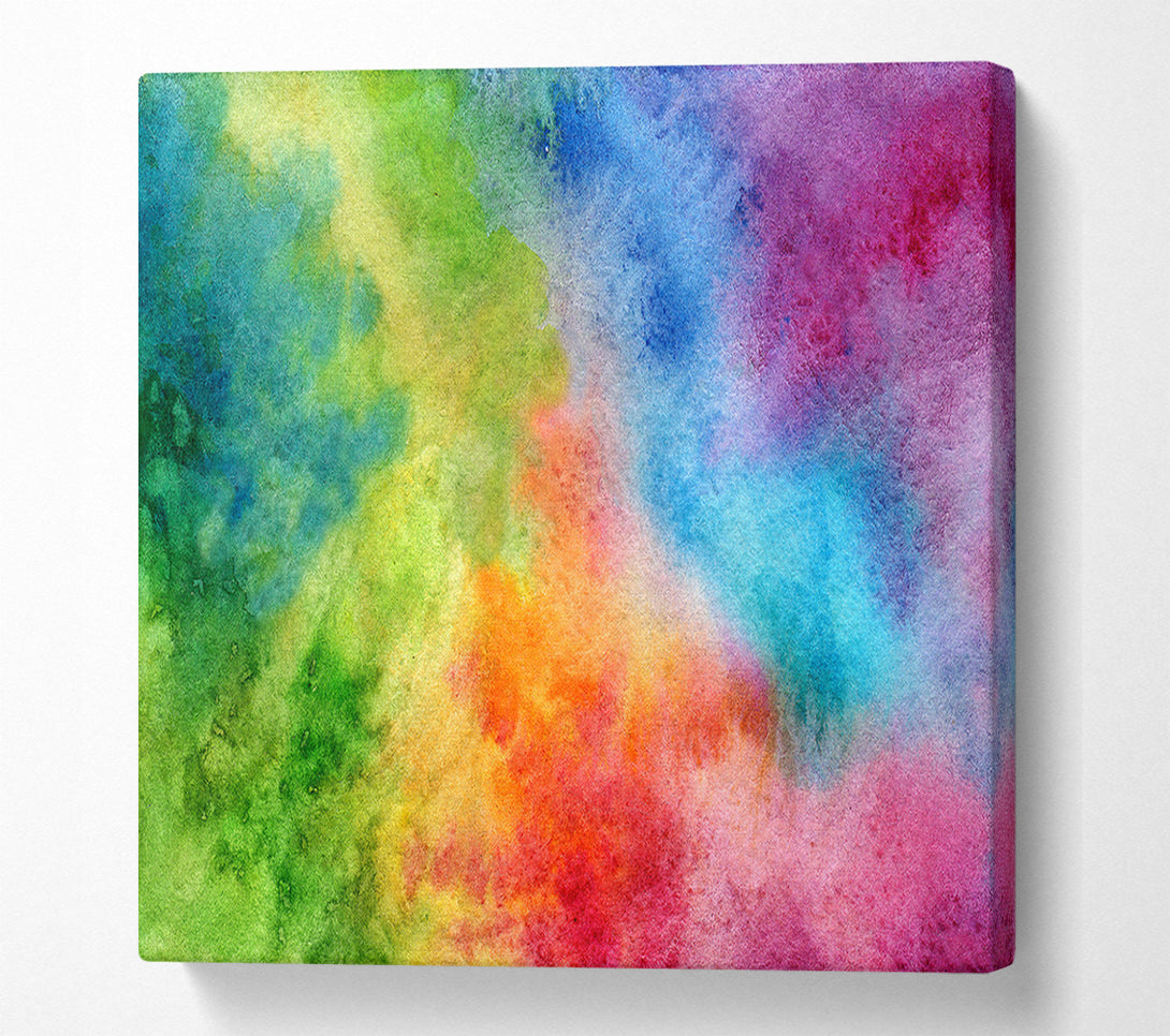  A Canvas Print of Powder Rainbow Canvas Art