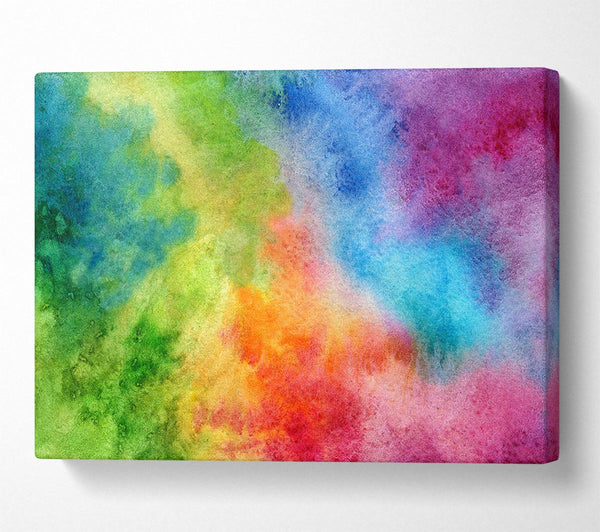  A Canvas Print of Powder Rainbow Canvas Art