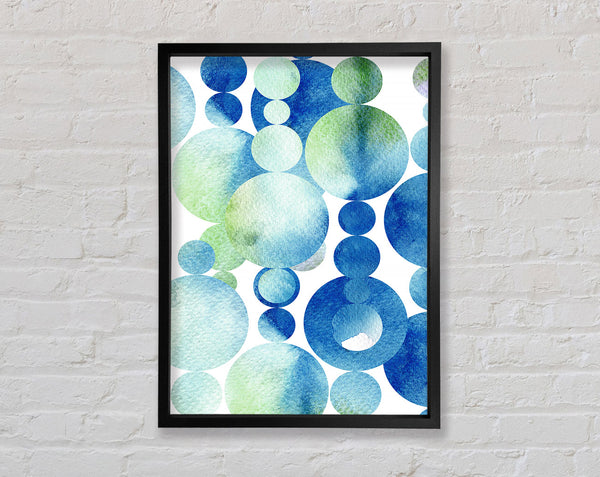 Crystal Blues Framed Print