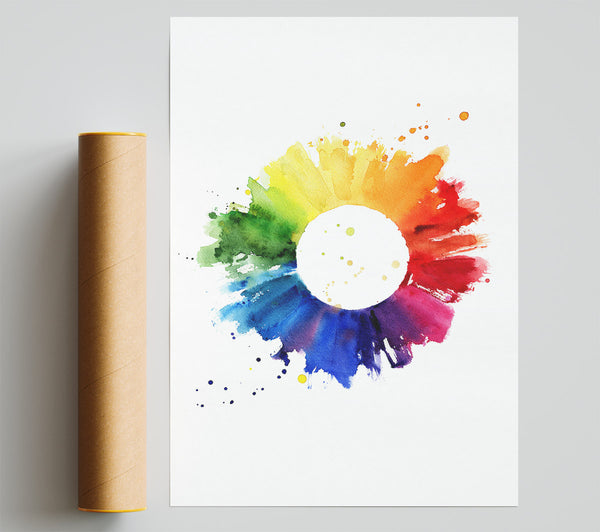 Rainbow Sun Print