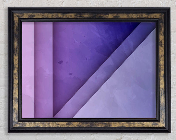 Purple Triangle Framed Print