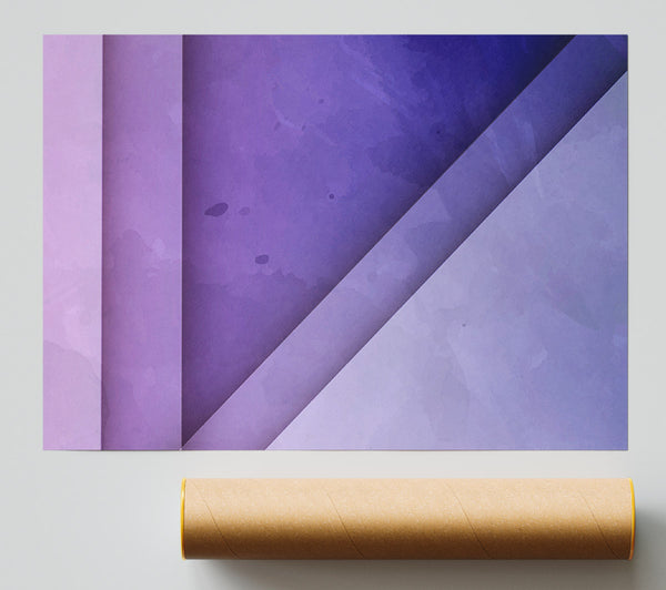 Purple Triangle Poster