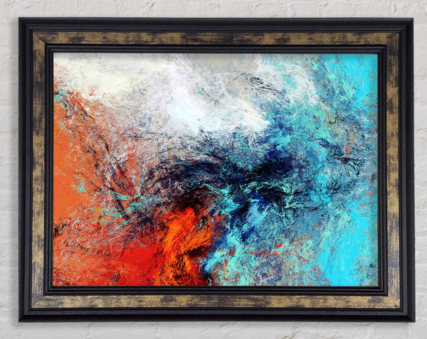 Fire And Ice Framed Print