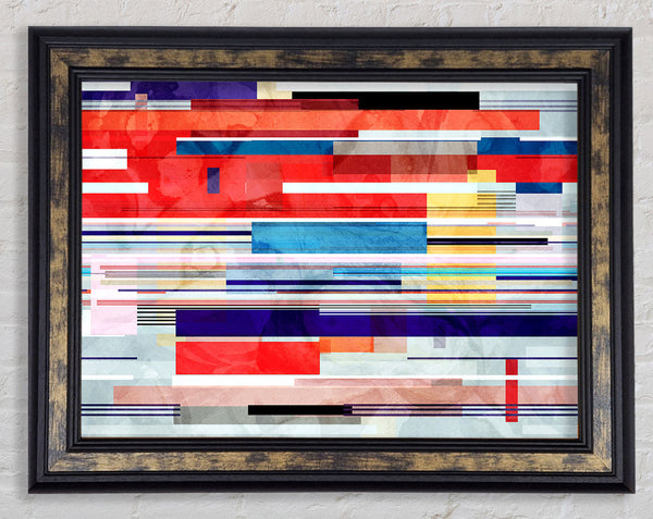 Between The Lines Framed Print