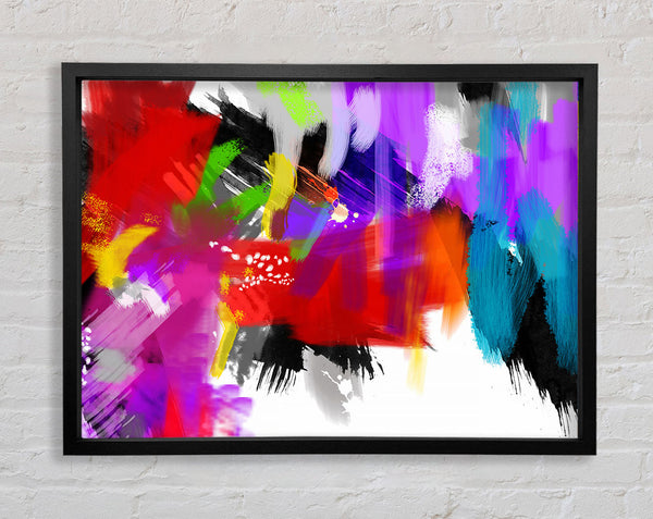 Confused Rainbow Framed Print