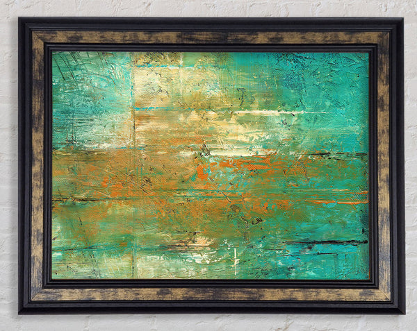 Paint Cracks Framed Print