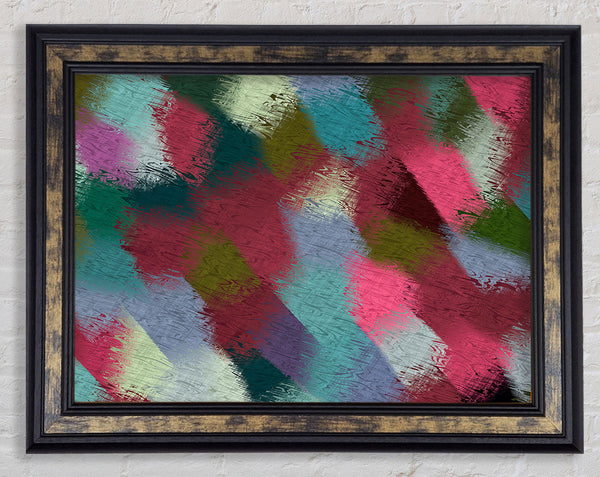 Patchwork Paint Framed Print
