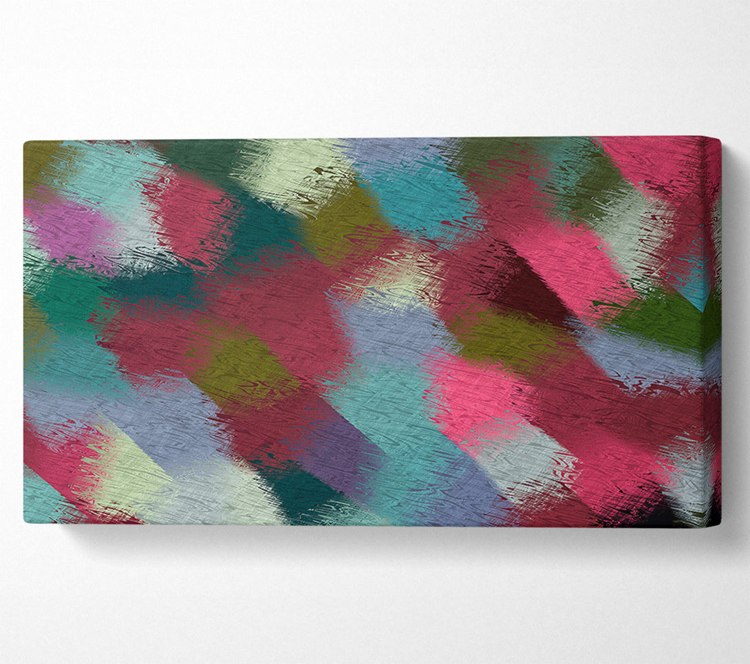  A Canvas Print of Patchwork Paint Canvas Wall Art