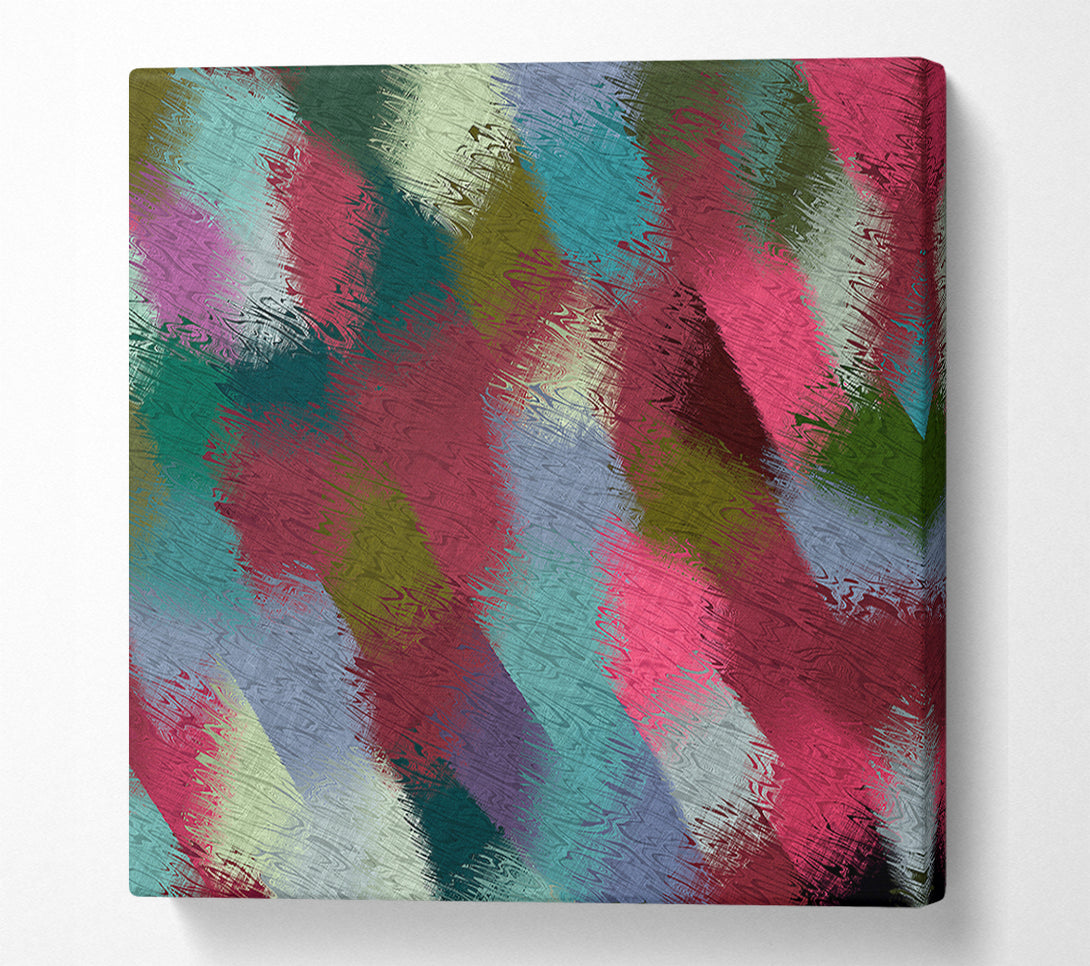  A Canvas Print of Patchwork Paint Canvas Wall Art