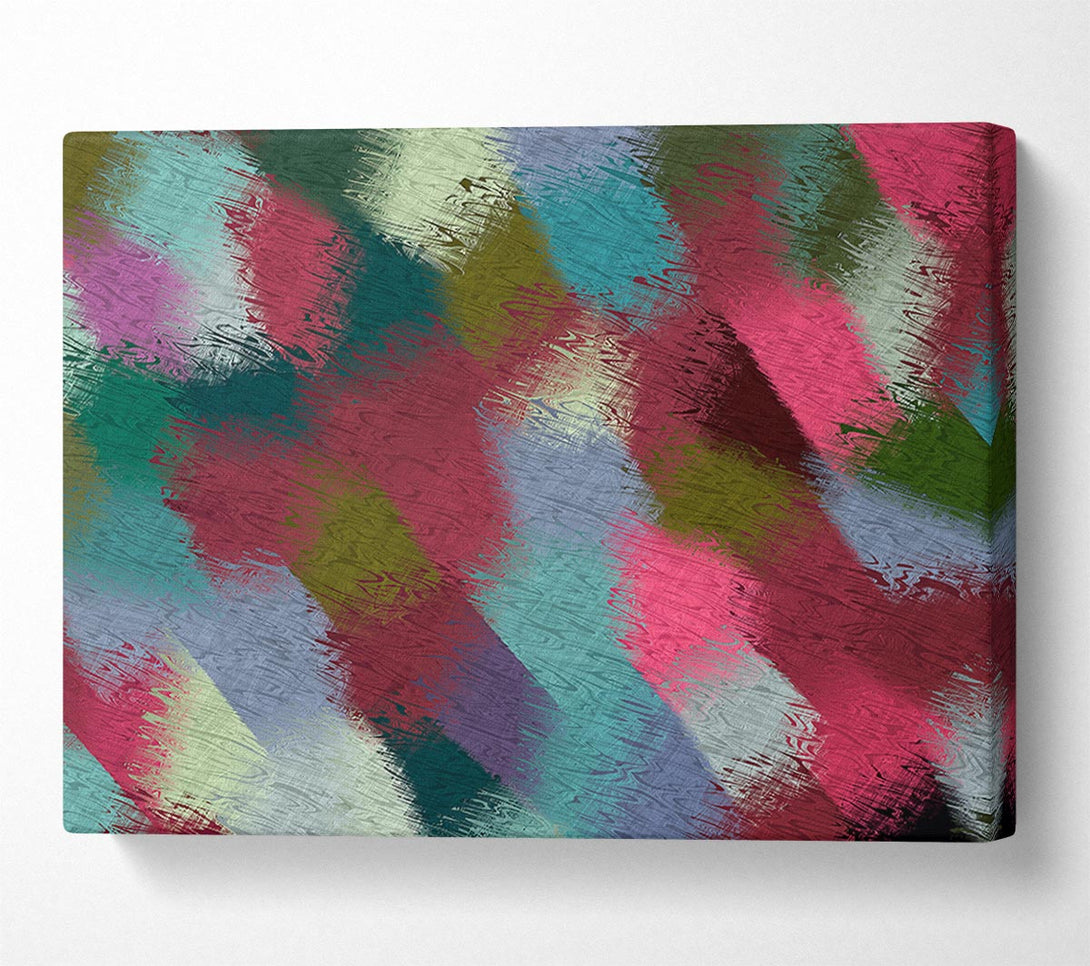  A Canvas Print of Patchwork Paint Canvas Wall Art