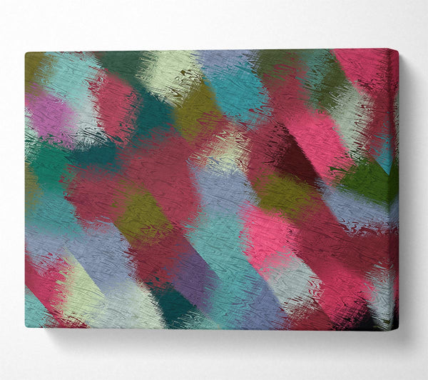  A Canvas Print of Patchwork Paint Canvas Wall Art