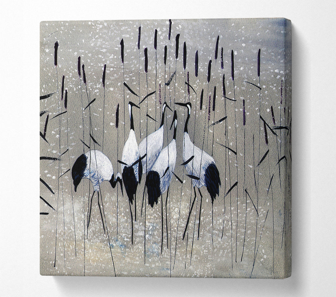  A Canvas Print of Bird Treat Canvas Art