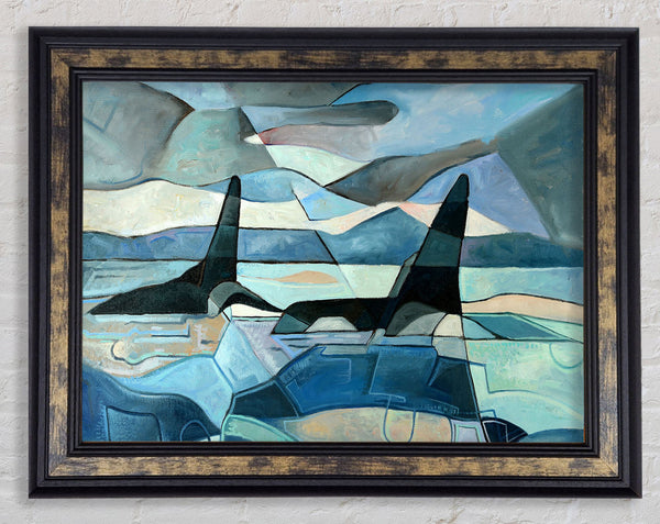 Whale Sail Framed Print