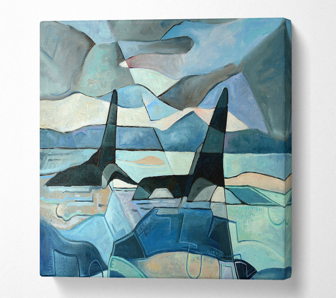  A Canvas Print of Whale Sail Canvas Print