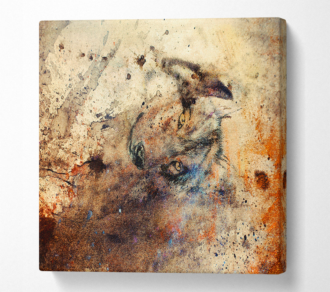  A Canvas Print of Wolf Wonder Canvas Print