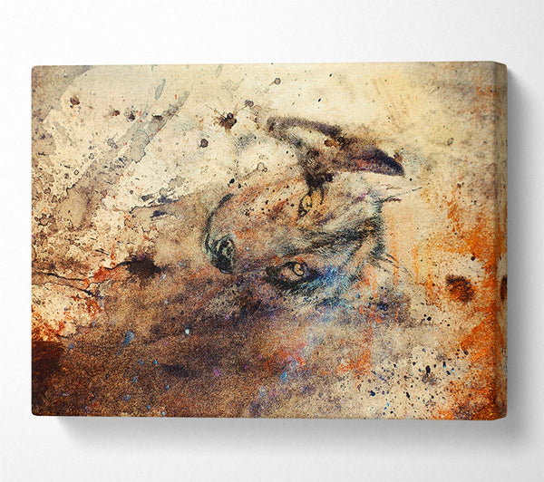  A Canvas Print of Wolf Wonder Canvas Print