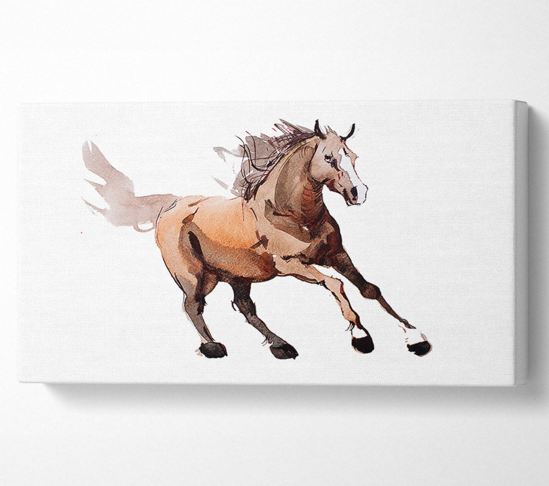  A Canvas Print of Running Horse Canvas Art