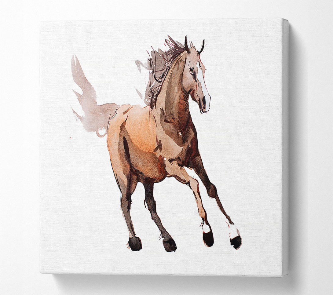  A Canvas Print of Running Horse Canvas Art