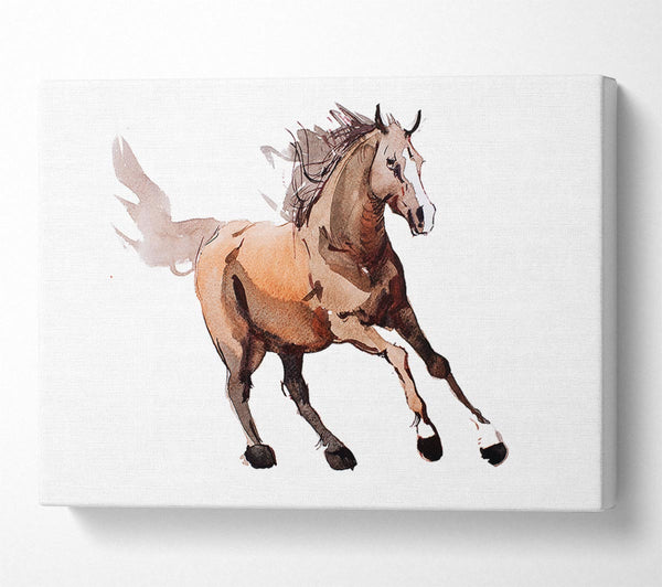  A Canvas Print of Running Horse Canvas Art