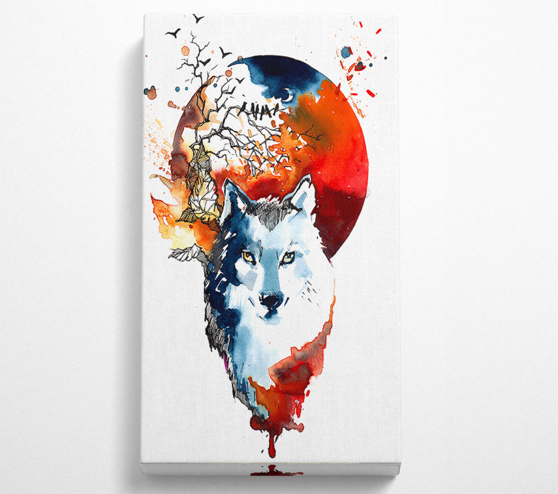  A Canvas Print of Wolf Sun Canvas Art
