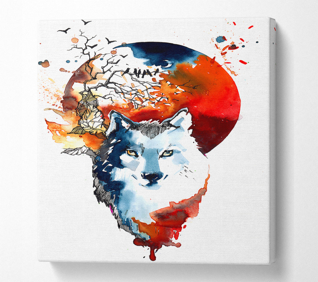  A Canvas Print of Wolf Sun Canvas Art