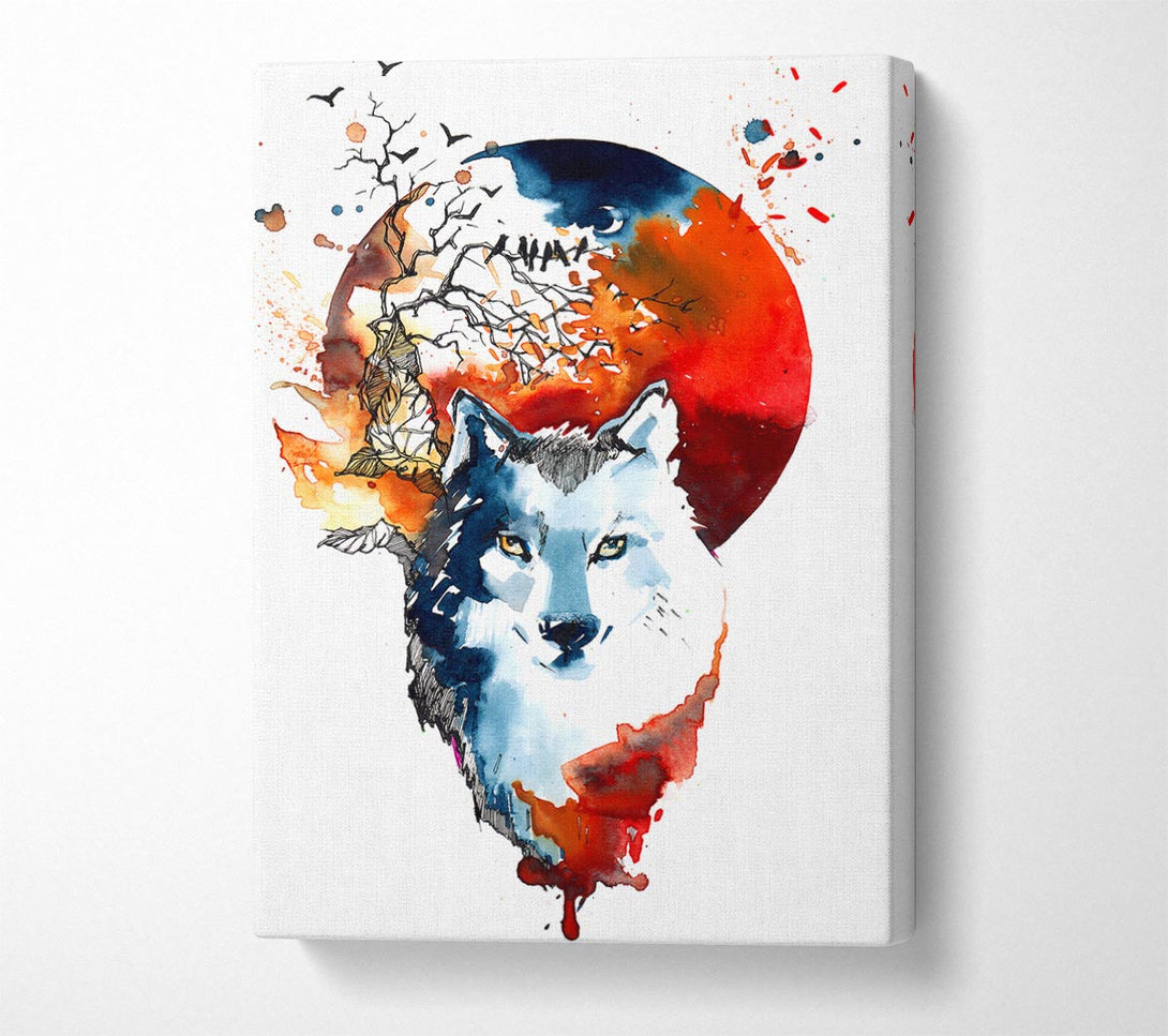  A Canvas Print of Wolf Sun Canvas Art