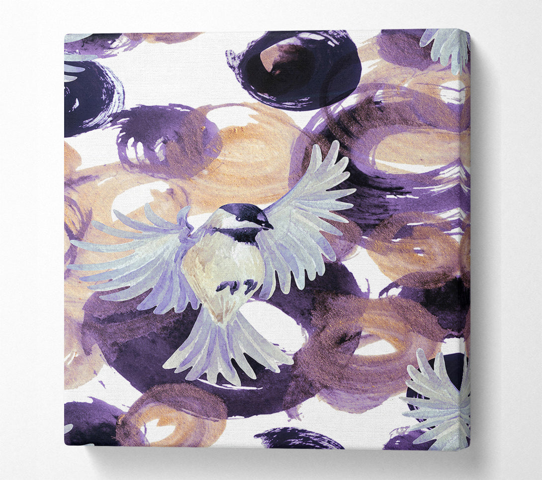  A Canvas Print of Bird Berry Feast Canvas Print