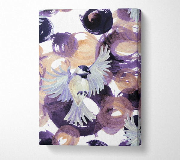  A Canvas Print of Bird Berry Feast Canvas Print
